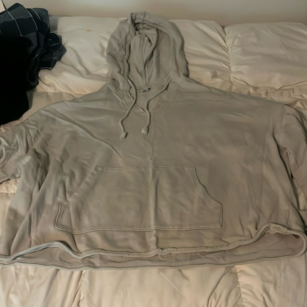 White Old Navy Hoodie Cropped